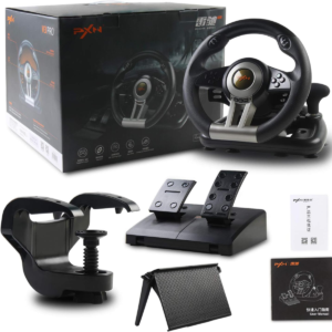 17229269803-4 Volante Gamer Pedales + Palanca PXN