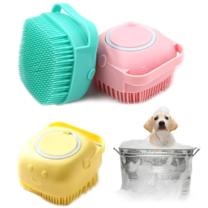 17364918374-1 Cepillo Jabonero Masaje Para Mascota