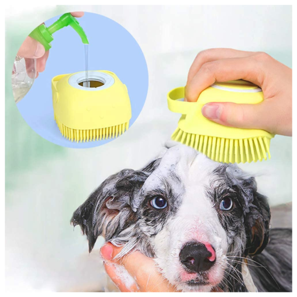 17364918374-2 Cepillo Jabonero Masaje Para Mascota