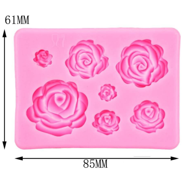 17370862315-3 Moldes 7 Espacios Rosas de Fondant