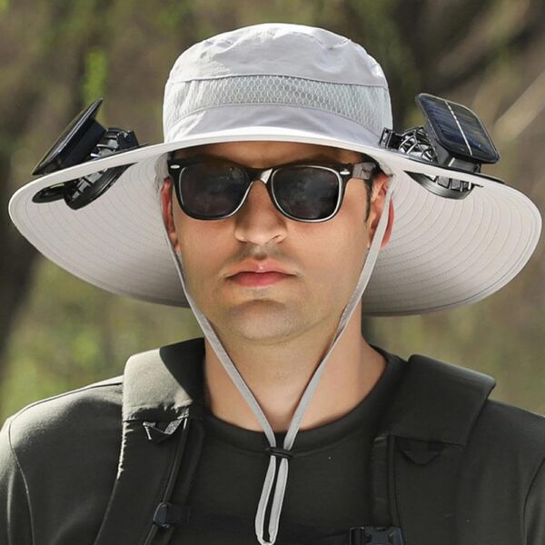 C - Gorra con ventilador solar