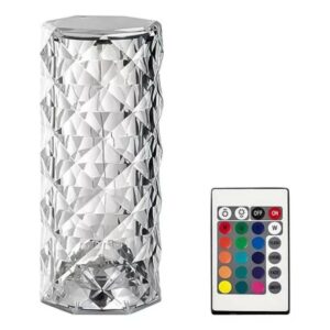 row187-dropi37317 Lámpara Velador de Cristal Diamante